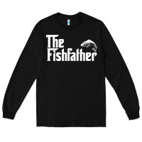 Mens The Fishfather Funny Fish Father Day Lover T Shirt T Shirt Long Sleeve Tee | Teevron