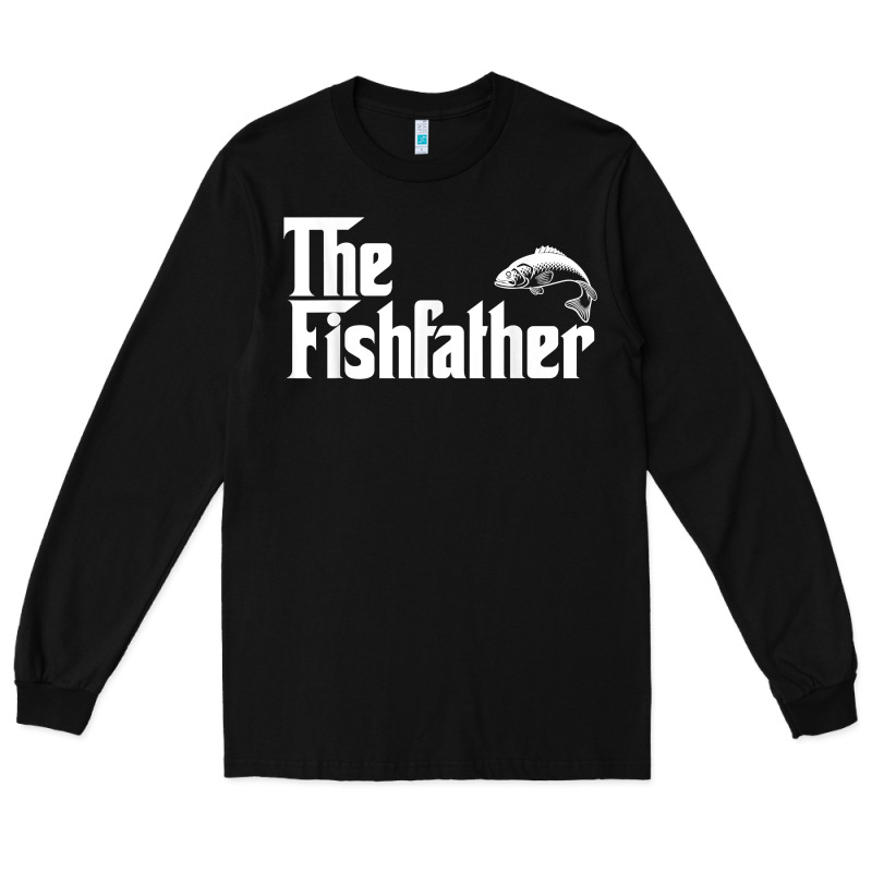 Mens The Fishfather Funny Fish Father Day Lover T Shirt T Shirt Long Sleeve Tee by linhVisuals | Teevron