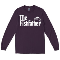 Plum mens the fishfather funny fish father day lover t shirt t shirt Long Sleeve Tee - linhVisuals