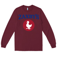 Burgundy suitable-zaxby's-worn Long Sleeve Tee - linhVisuals
