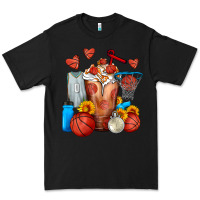 Basketball Sunflower Frappe Premium Tee | Teevron