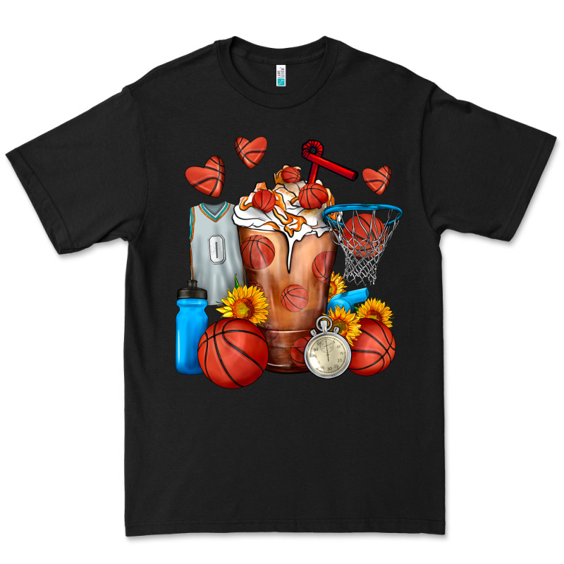 Basketball Sunflower Frappe Premium Tee by FaDigitalArtStudio | Teevron