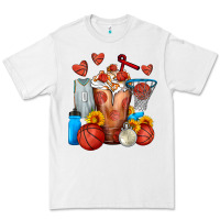 White Basketball Sunflower Frappe Premium Tee - FaDigitalArtStudio