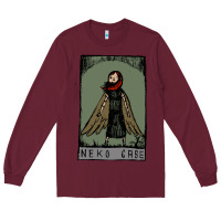 Burgundy neko case clässic Long Sleeve Tee - linhVisuals