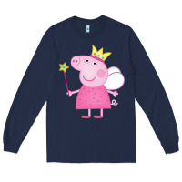 Navy pig Long Sleeve Tee - linhVisuals