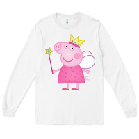 White pig Long Sleeve Tee - linhVisuals
