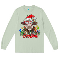 Matcha Mooey Christmas Long Sleeve Tee - CowhideDigitalArt