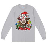 Moon Dust Mooey Christmas Long Sleeve Tee - CowhideDigitalArt