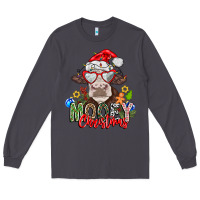 Smoke Mooey Christmas Long Sleeve Tee - CowhideDigitalArt