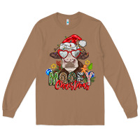 Toasted Coconut Mooey Christmas Long Sleeve Tee - CowhideDigitalArt
