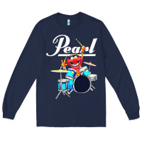 Navy the muppet show animal playing pearl drums Long Sleeve Tee - linhVisuals