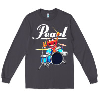 Smoke the muppet show animal playing pearl drums Long Sleeve Tee - linhVisuals