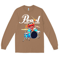 Toasted Coconut the muppet show animal playing pearl drums Long Sleeve Tee - linhVisuals