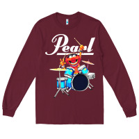 Burgundy the muppet show animal playing pearl drums Long Sleeve Tee - linhVisuals