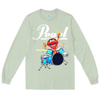 Matcha the muppet show animal playing pearl drums Long Sleeve Tee - linhVisuals