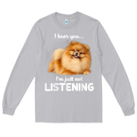 Moon Dust pomeranian i hear you not listening t shirt Long Sleeve Tee - linhVisuals