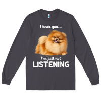 Smoke pomeranian i hear you not listening t shirt Long Sleeve Tee - linhVisuals