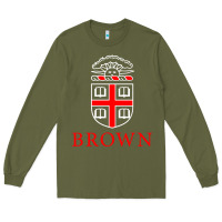 Army Green brown university Long Sleeve Tee - linhVisuals