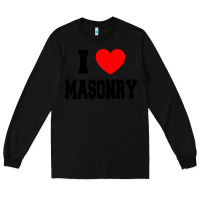 Black i love masonry Long Sleeve Tee - linhVisuals