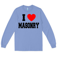 Colony Blue i love masonry Long Sleeve Tee - linhVisuals