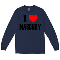 Navy i love masonry Long Sleeve Tee - linhVisuals