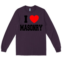 Plum i love masonry Long Sleeve Tee - linhVisuals
