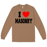Toasted Coconut i love masonry Long Sleeve Tee - linhVisuals