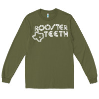 Army Green rooster teeth Long Sleeve Tee - linhVisuals