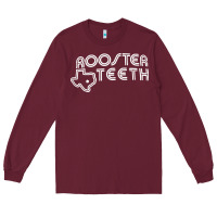 Burgundy rooster teeth Long Sleeve Tee - linhVisuals