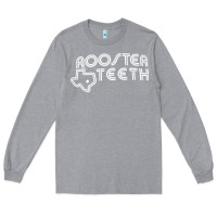 Heather Grey rooster teeth Long Sleeve Tee - linhVisuals