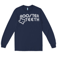 Navy rooster teeth Long Sleeve Tee - linhVisuals