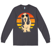 Smoke retro basset hound t shirt men women kids gift t shirt Long Sleeve Tee - linhVisuals