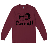 Burgundy the walking dead  coral Long Sleeve Tee - linhVisuals