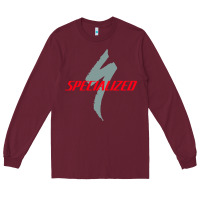 Burgundy Specialized Bikes Bicycle Long Sleeve Tee - linhVisuals