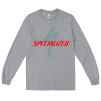 Heather Grey Specialized Bikes Bicycle Long Sleeve Tee - linhVisuals