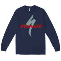 Navy Specialized Bikes Bicycle Long Sleeve Tee - linhVisuals