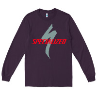 Plum Specialized Bikes Bicycle Long Sleeve Tee - linhVisuals