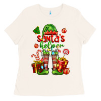 Bone santa s helper Ladies Tee - FaDigitalArtStudio