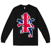 Black great britain national Long Sleeve Tee - linhVisuals