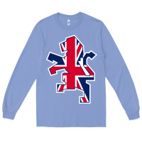 Colony Blue great britain national Long Sleeve Tee - linhVisuals