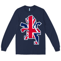 Navy great britain national Long Sleeve Tee - linhVisuals