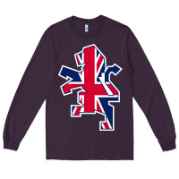 Plum great britain national Long Sleeve Tee - linhVisuals