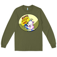 Army Green bloaty pizza hog Long Sleeve Tee - linhVisuals