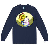 Navy bloaty pizza hog Long Sleeve Tee - linhVisuals