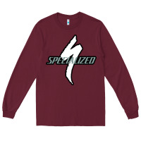 Burgundy Specialized Bikes Bicycle Long Sleeve Tee - linhVisuals