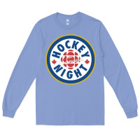 Colony Blue hockey night in canada 1 Long Sleeve Tee - linhVisuals