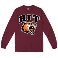 Burgundy tiger Long Sleeve Tee - linhVisuals