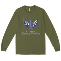 Army Green suitable-st-battlehawks-worn Long Sleeve Tee - linhVisuals