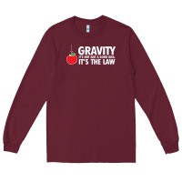 Burgundy gravity, it's not just a good idea Long Sleeve Tee - linhVisuals