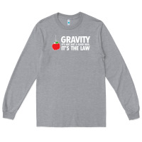 Heather Grey gravity, it's not just a good idea Long Sleeve Tee - linhVisuals